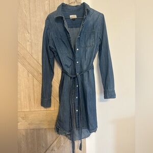Universal Thread Blue Denim Midi Dress